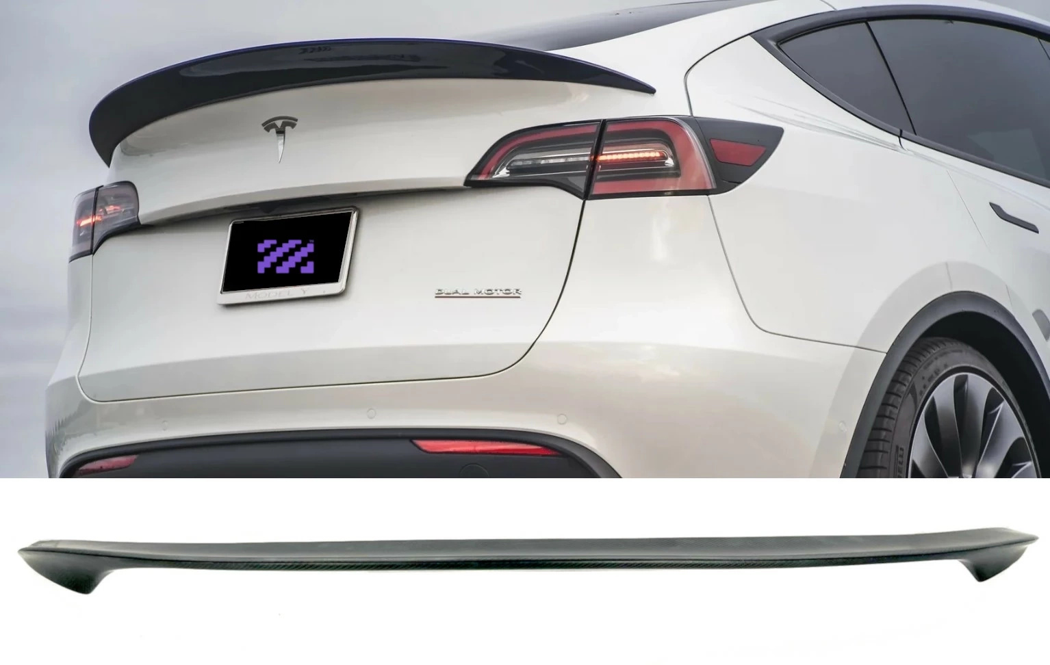 Aileron en Fibre de Carbone Tesla Model Y