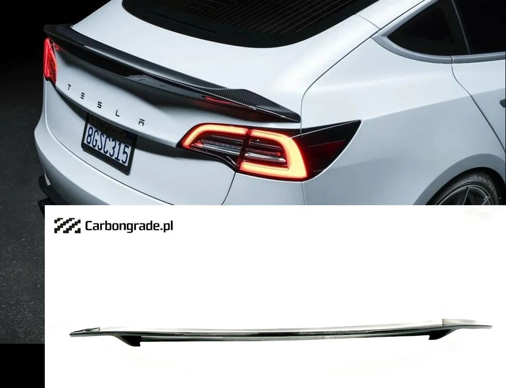 Spoiler en carbone Tesla Model 3